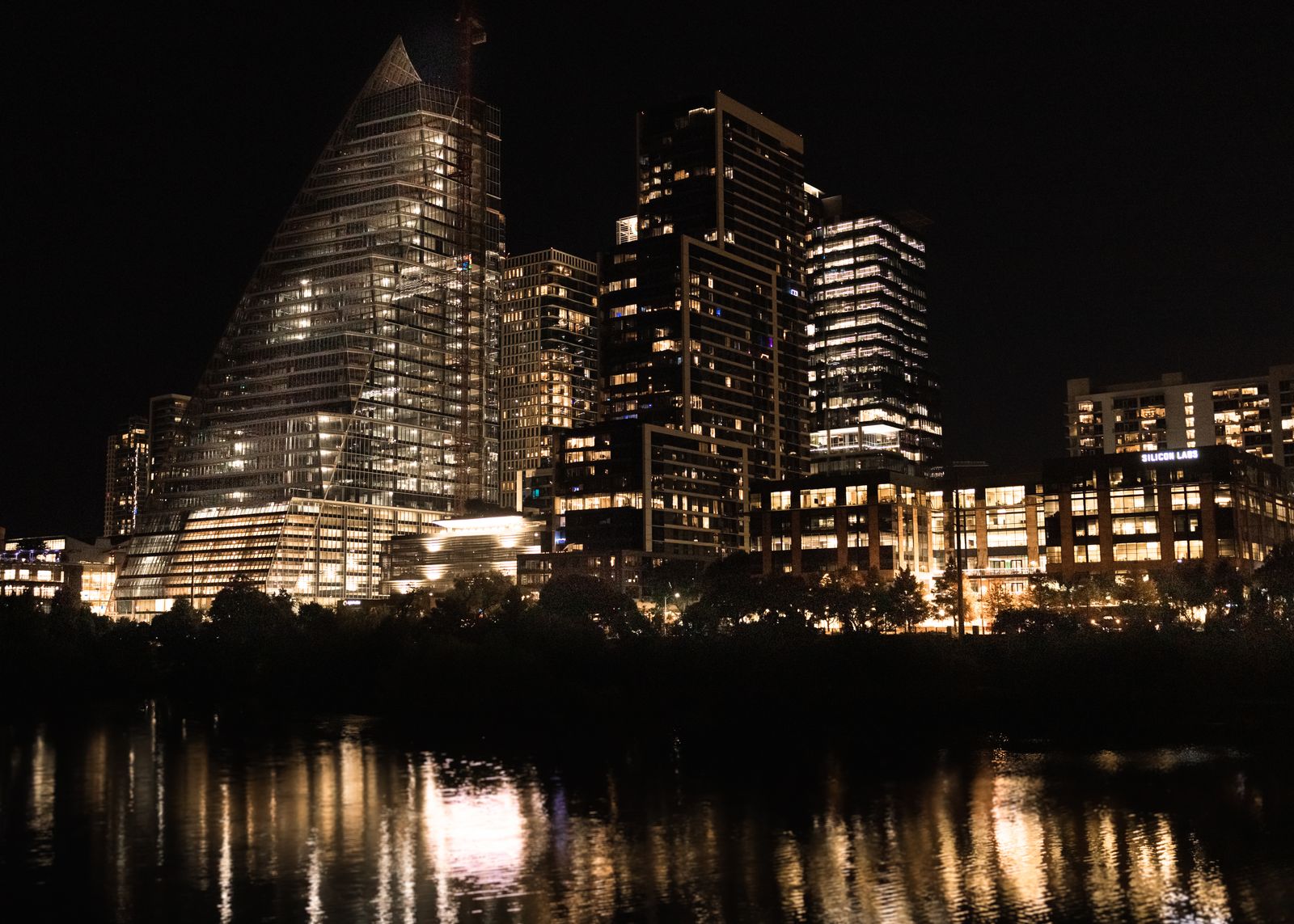 Aerial view of the Miami-Dade shoreline and the Brickell skyline
